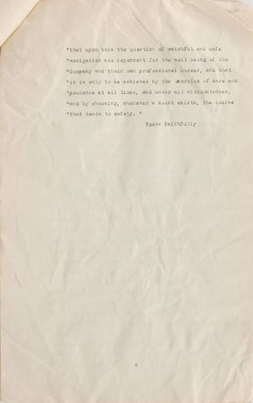 Lot #175 Titanic: ?We desire to direct your attention to the Company?s regulations for the safe and efficient navigation of its vessels? - Image 6