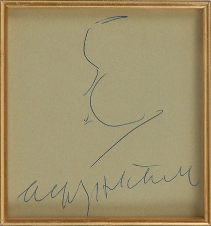 Lot #713 Alfred Hitchcock Sketch - Image 2