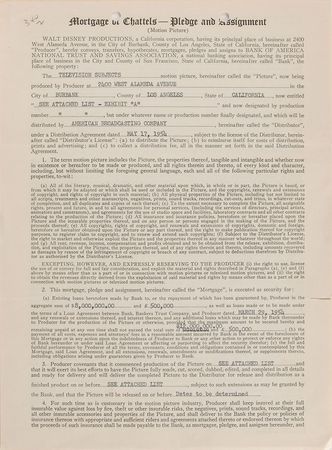 Lot #380 Roy O. Disney Signed Document - Image 2