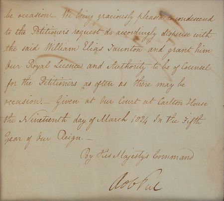 Lot #202 King George IV Signed Document - Image 2