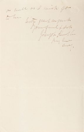 Lot #268 Joseph Hooker Handwritten Letter Signed - Image 1