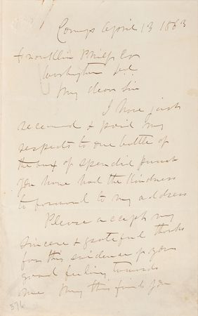 Lot #268 Joseph Hooker Handwritten Letter Signed - Image 2