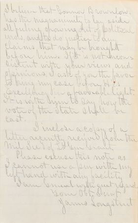 Lot #245 James Longstreet: Longstreet seeks to run the Mobile and Ohio Rail Road - Image 2