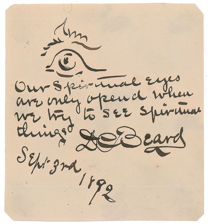 Lot #434 Daniel Beard and Ernest Thompson Seton Handwritten Letter Signed - Image 2