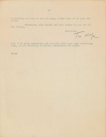 Lot #425 Thomas Wolfe: On baseball, lawsuits, and lawyers 