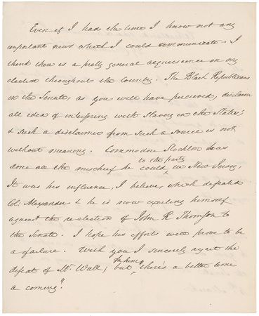Lot #18 James Buchanan: “The Black Republicans in the Senate, as you will have perceived, disclaim all idea of interfering with Slavery in the States” - Image 2