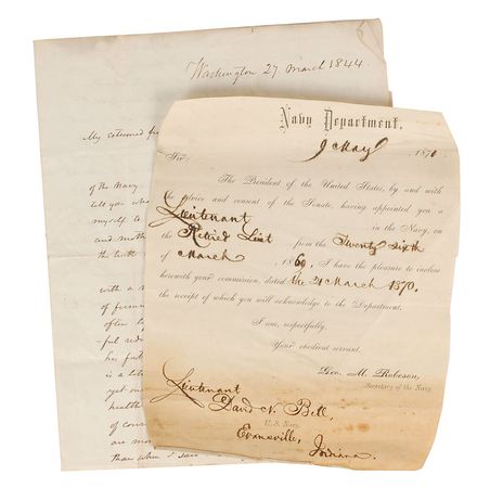 Lot #282 US Navy: Appealing fleet of Naval officers like Welles, Porter, and others - Image 3