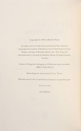 Lot #111 Barack Obama Book - Image 3