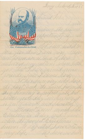 Lot #280 Union Soldier: “I am getting anxious to see the capitol of my country even if it does smell of powder” - Image 1