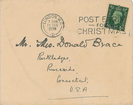 Lot #448 T. S. Eliot Christmas Card - Image 2