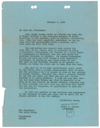 Lot #54 Harry S. Truman and Dwight D. Eisenhower Typed Letters Signed - Image 3