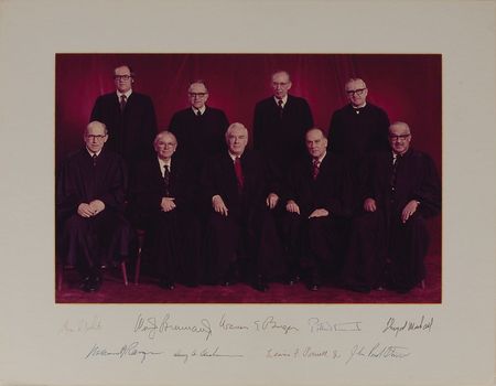 Lot #134 Burger Court Signed Photograph
