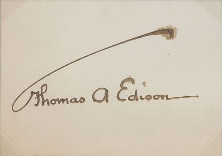 Lot #143 Thomas Edison Signature - Image 2