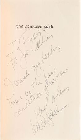 Lot #451 William Goldman: Uncommon signed first edition of The Princess Bride - Image 1
