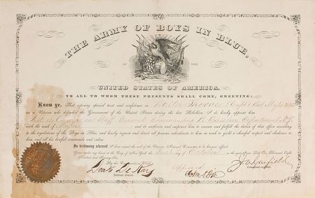 Lot #35 James A. Garfield Signed Document