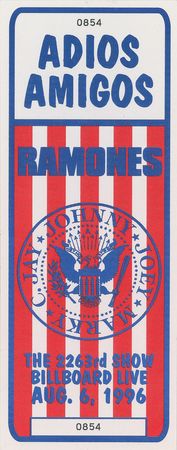 Lot #561 Ramones Signed Ticket Ticket - Image 2
