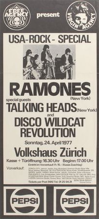 Lot #540 Ramones and Talking Heads Posters Posters - Image 1