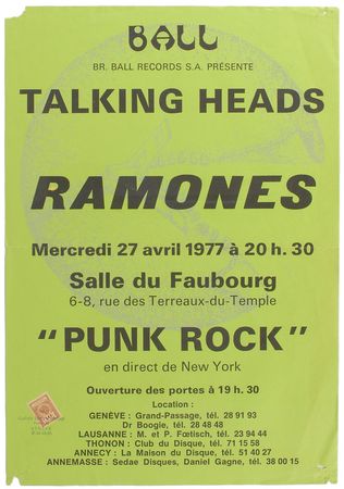 Lot #540 Ramones and Talking Heads Posters Posters - Image 3