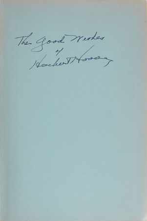 Lot #80 Herbert Hoover Book - Image 1