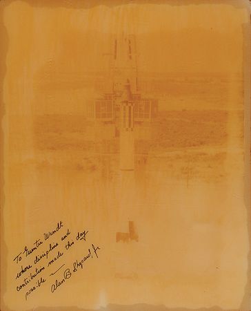 Lot #343 Alan Shepard Signed Photograph - Image 2