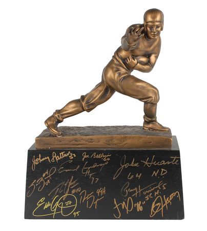 Lot #825 Heisman Trophy: Signed by 14 Heisman winners - Image 1