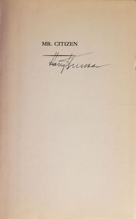 Lot #88 Harry S. Truman Book - Image 1
