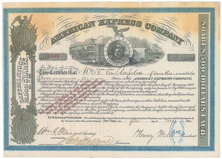 Lot #138 Henry Wells and William Fargo Signed Document - Image 1