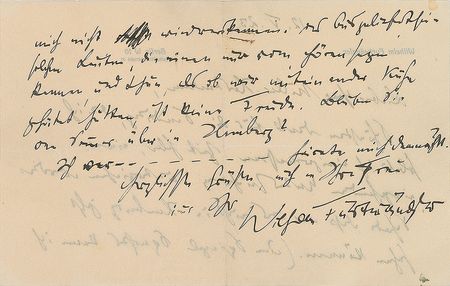 Lot #500 Wilhelm Furtwangler Handwritten Letter Signed - Image 2
