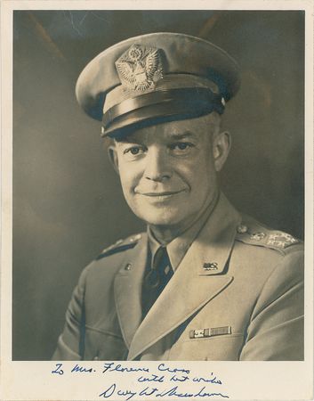 Lot #96 Dwight D. Eisenhower Signed Photograph - Image 1
