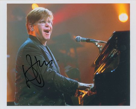 Lot #632 Elton John Signed Photograph and CD - Image 1