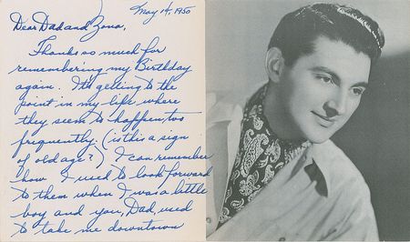 Lot #641 Liberace Handwritten Letter Signed - Image 1