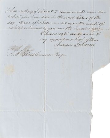 Lot #25 Andrew Johnson: Congressman Johnson