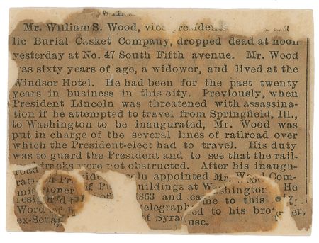 Lot #24 Mary Todd Lincoln: “Mr. Wood, without any order or unsolicited, had Mr. L. measured for a suit of clothes”—Mrs. Lincoln’s letter on the president’s inaugural outfit - Image 6