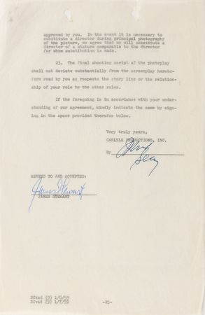 Lot #801 James Stewart - Image 1