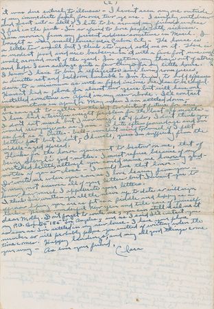 Lot #692 Clara Bow: Somber letter from the former ‘It Girl’—“I haven’t seen anyone outside of my immediate family for over two years” - Image 2