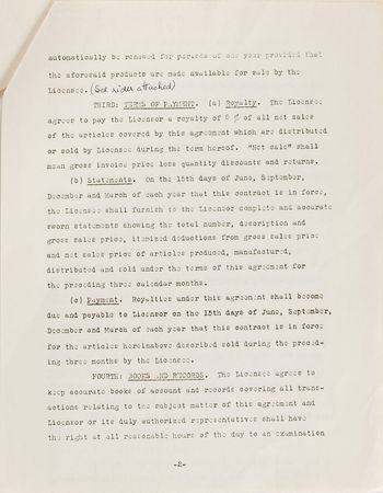 Lot #770 Dean Martin Signed Document - Image 2
