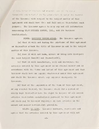 Lot #770 Dean Martin Signed Document - Image 3