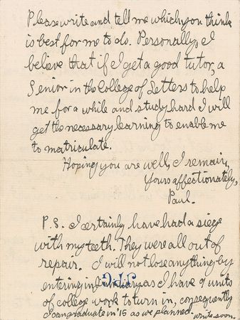 Lot #136 J. Paul Getty: The 18-year-old Getty prepares to enter the University of California - Image 3
