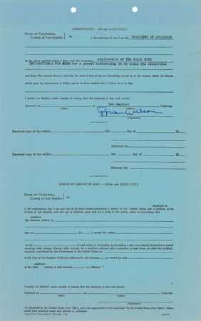 Lot #574 Beach Boys Signed Documents - Image 3