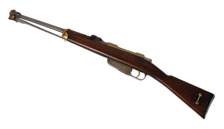 Lot #256 Beretta Carcano M1891 Cavalry Carbine made for Prince Amadeo of Savoy: Rare engraved, gold-finished carbine commissioned by Italian royalty - Image 2