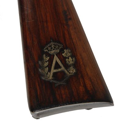 Lot #256 Beretta Carcano M1891 Cavalry Carbine made for Prince Amadeo of Savoy: Rare engraved, gold-finished carbine commissioned by Italian royalty - Image 3