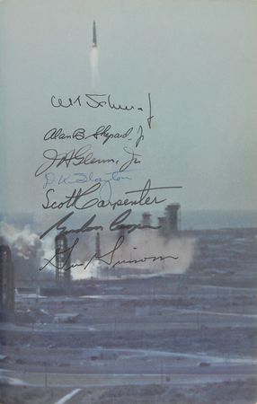 Lot #291 Mercury Astronauts: Signed by six of the Mercury Seven - Image 1