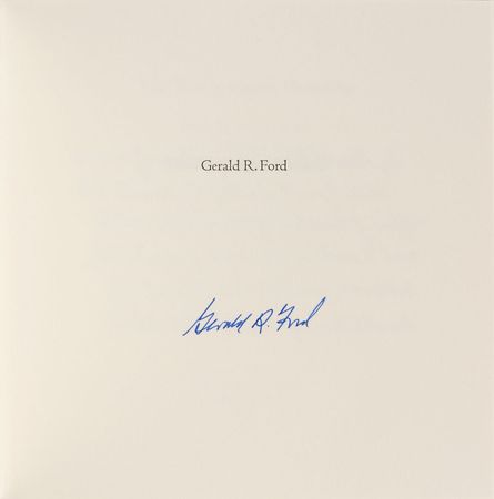 Lot #101 Gerald Ford Book - Image 1