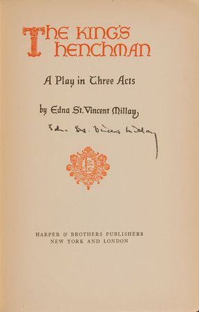 Lot #461 Edna St. Vincent Millay - Image 1