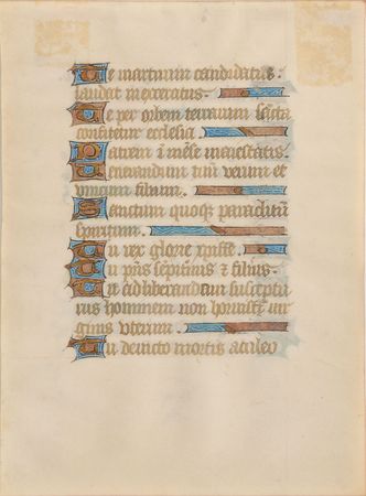 Lot #456 Illuminated Manuscript Illuminated Manuscript - Image 1
