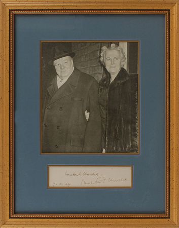 Lot #156 Winston Churchill Signature - Image 1