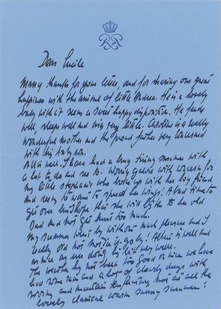 Lot #218 Prince Rainier of Monaco Handwritten Letter Signed - Image 2