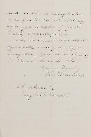 Lot #198 Hannibal Hamlin Handwritten Letter Signed - Image 2