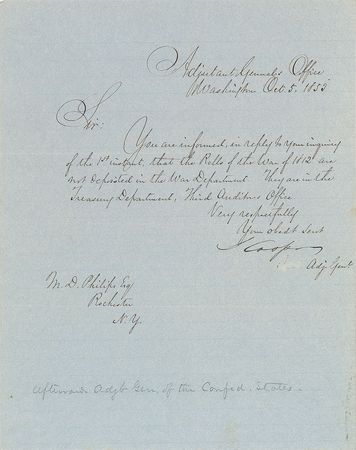 Lot #266 Samuel Cooper Signed Letter and Signature - Image 2