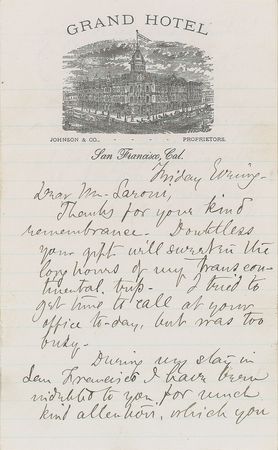 Lot #426 Horatio Alger, Jr Handwritten Letter Signed - Image 1